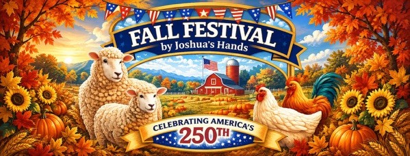 Joshuaβs Hands 2026 Fall Festival artwork